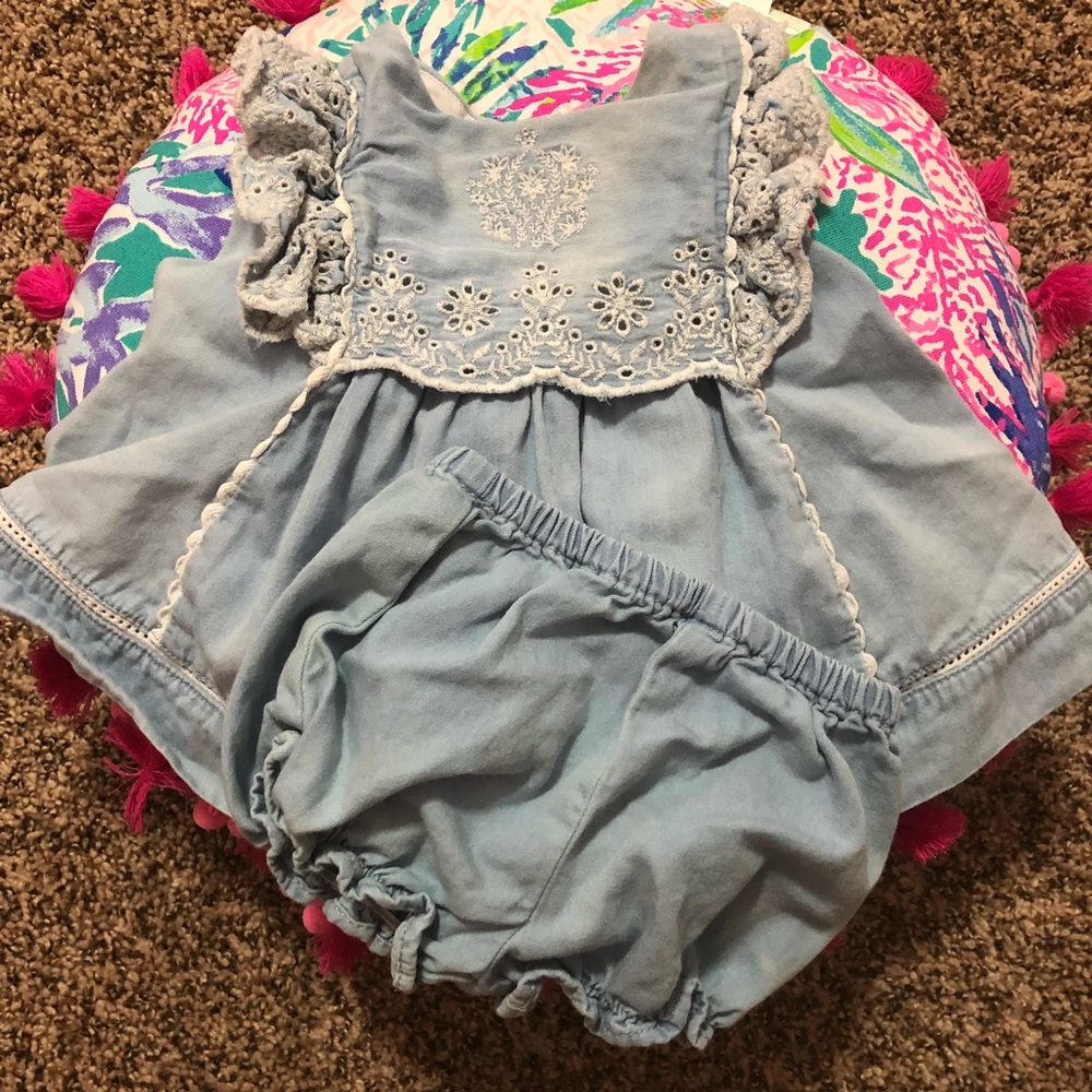 3-6 month dress with bloomers